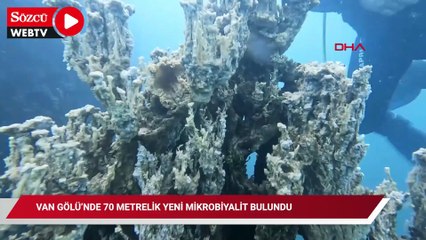 Van Gölü’nde 70 metrelik yeni mikrobiyalit bulundu