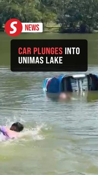 Woman dies, teen daughter survives after car plunges into Unimas lake