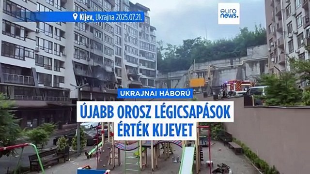 Egy ember meghalt a Kijevet ért orosz csapásokban