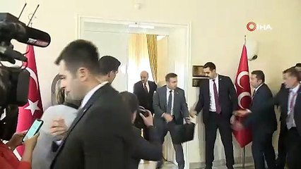 MHP Genel Başkanı Bahçeli MİT Başkanı Kalın görüşmesi sona erdi