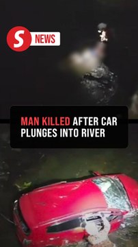 Man dies after car plunges into river in Kota Kinabalu