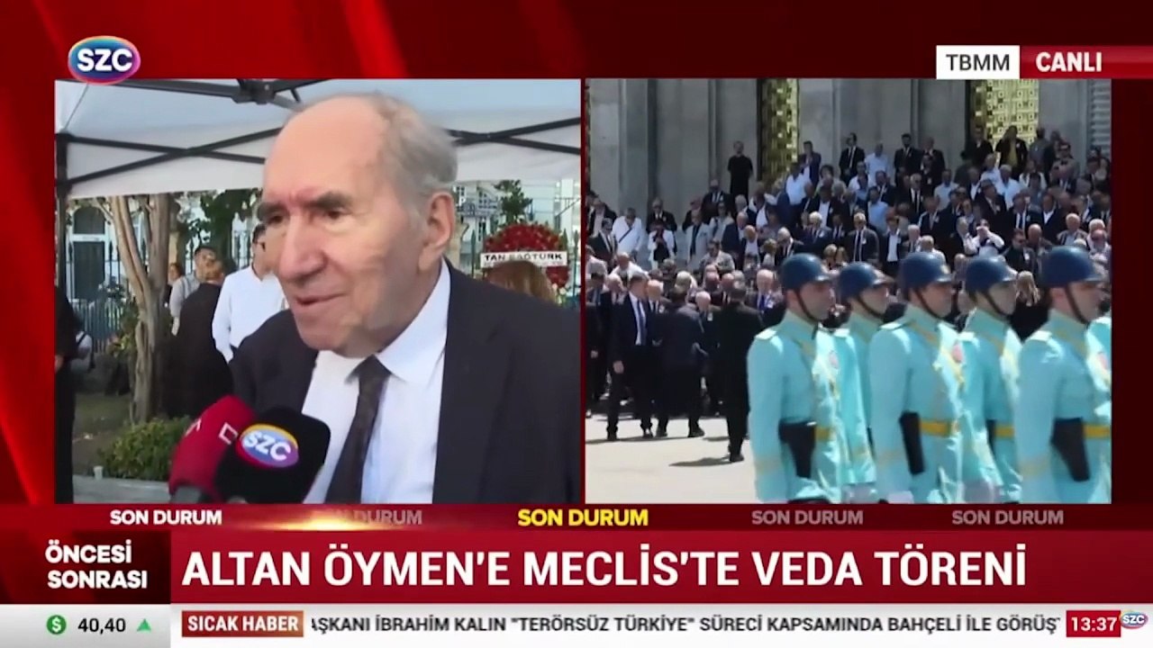 Altan Öymen'e Meclis'te veda tören