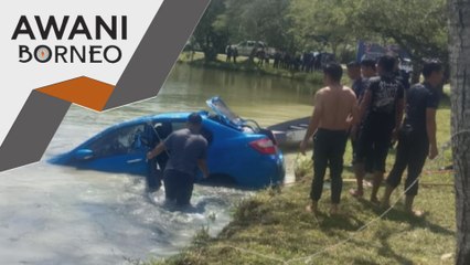 Wanita maut, kereta terjunam ke dalam Tasik UNIMAS