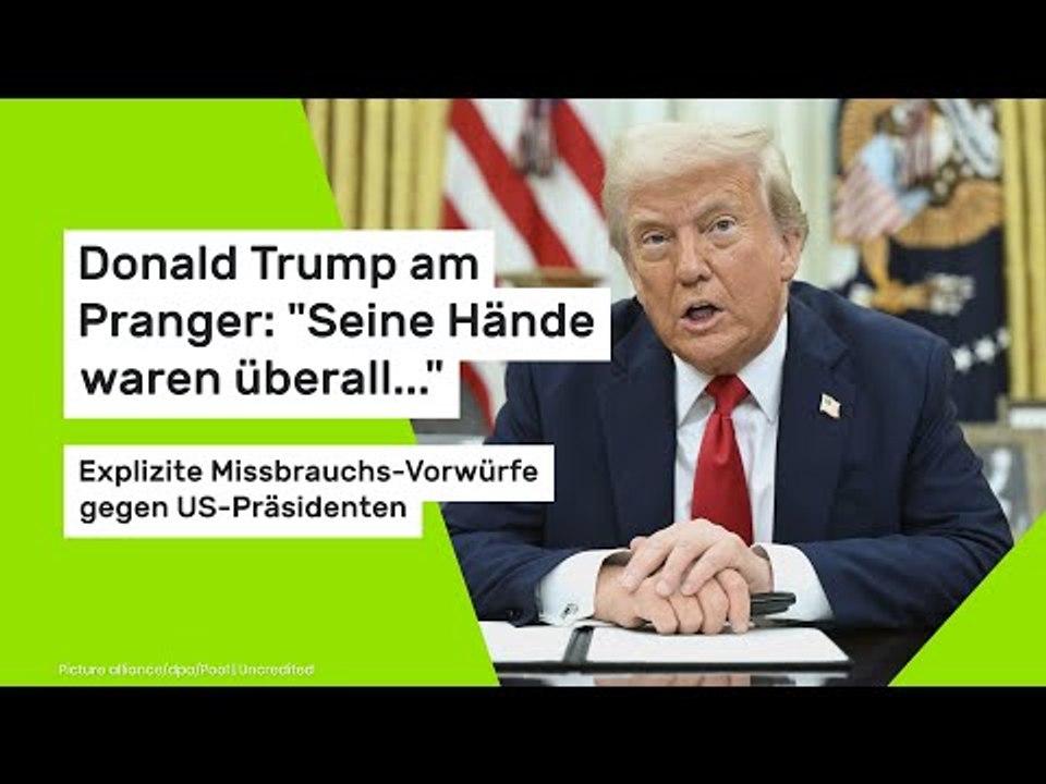 Donald Trump am Pranger: 'Seine Hände waren überall...' Missbrauchs-Vorwürfe gegen US-Präsidenten