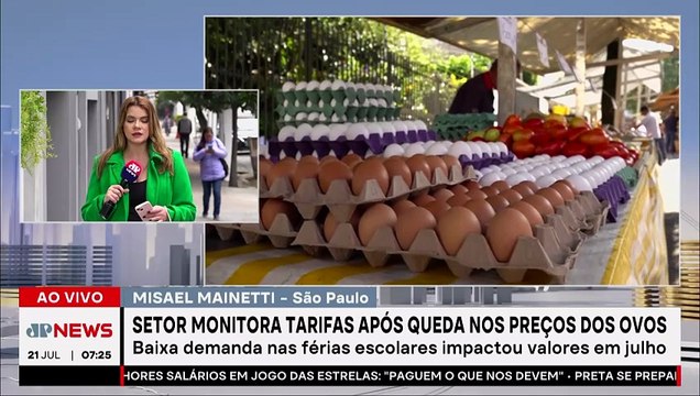 Preços dos ovos caem e setor fica de olho nas tarifas dos EUA