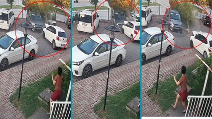 Araç kontrolden çıktı: Çitlere, ağaca ve park halindeki otomobile çarptı