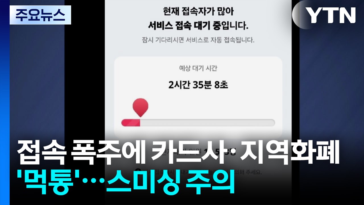 접속 폭주에 카드사·지역화폐 '먹통'...스미싱 주의 / YTN