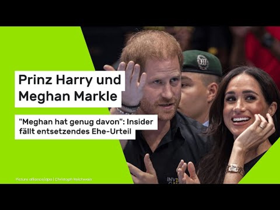 Prinz Harry und Meghan Markle: 'Meghan hat genug davon': Insider fällt entsetzendes Ehe-Urteil