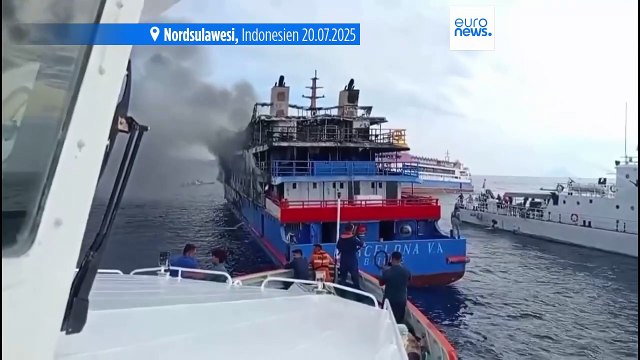 Drei Tote, aber 568 Überlebende nach Brand auf Fähre in Indonesien