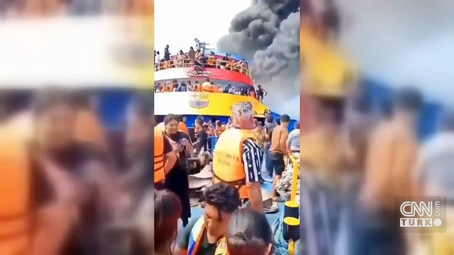 Endonezya alev alan feribotta can pazarı! 3 kişi hayatını kaybetti, 568 kişi kurtarıldı