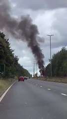 Vehicle fire on the Stanningley Bypass in Leeds
