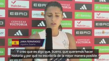 Jana Fernández y la mala racha ante Alemania: "Queremos hacer historia"