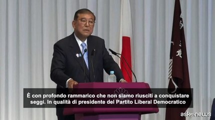 Giappone, delusione per Ishiba: mi scuso e accetto il voto con umiltà