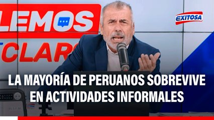 Nicolás Lúcar: La mayoría de peruanos sobrevive en actividades informales