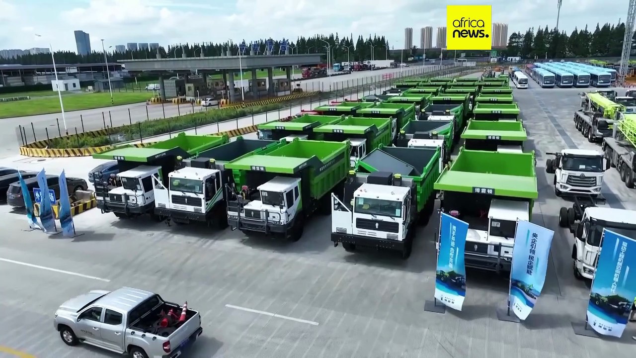 Zambie : la Chine expédie une flotte de camions miniers électriques
