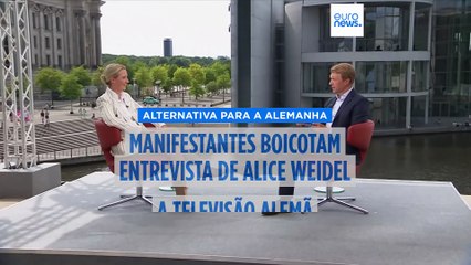 Manifestantes boicotam entrevista de Weidel à ARD. Emissora quer tirar ilações