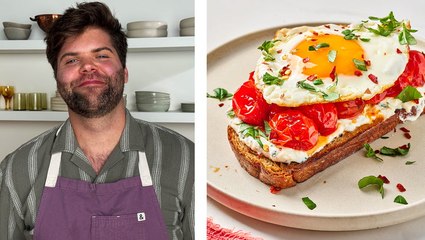How to Make Blistered Cherry Tomato & Fried Egg Toast