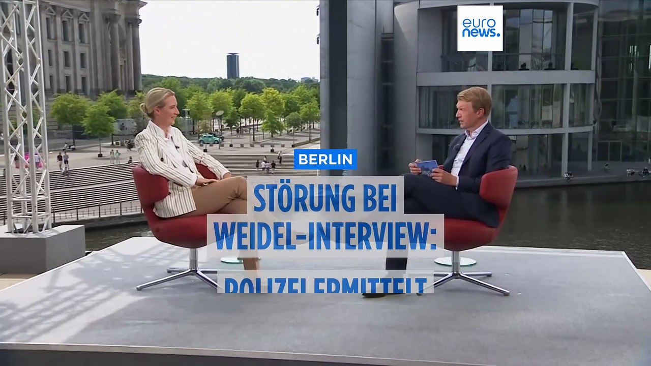 Störung bei Weidel-Interview: Jetzt ermittelt die Polizei gegen Demonstranten