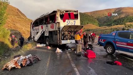 Sivas'ta otobüs kazasında ölenlerin kimlikleri tespit edildi