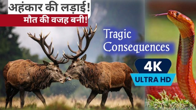 wildlife photography Deer, Hiran ki ladai, Deer fighting with antlers/ Visit on Telegram Type ATV Searial Official