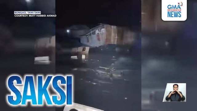 10 bahay, nasira at nahulog sa dagat matapos hampasin ng malalakas na alon | Saksi