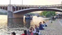 summer 2025  czech republic, prague ,  naplafka , the right bank of the Moldova