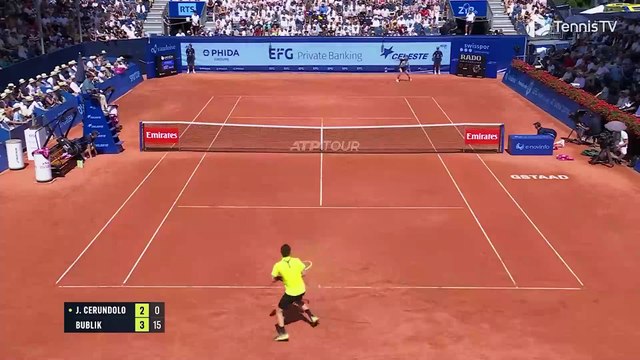 Juan Manuel Cerundolo vs Alexander Bublik por el título | Final de Gstaad 2025