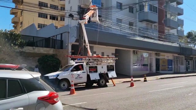 Problema de energia afeta semáforos e exige atenção de motoristas no Centro de Cascavel