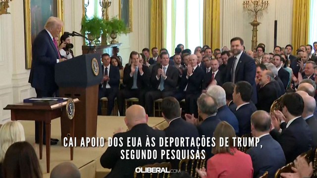 Cai apoio dos EUA às deportações de Trump, segundo pesquisas