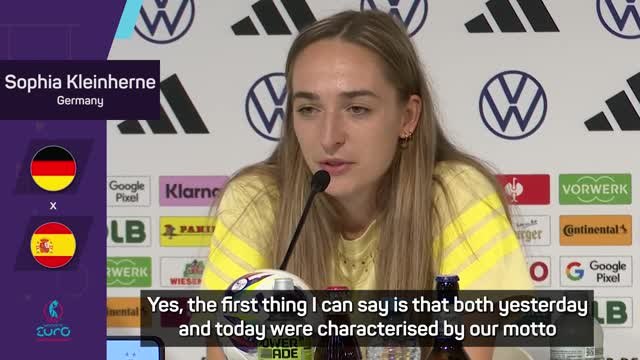 Kleinherne 'incredibly proud' of Germany's 'tremendous mentality' in France win