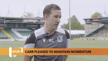 Carr pleased with win as Bristol Rovers maintain momentum