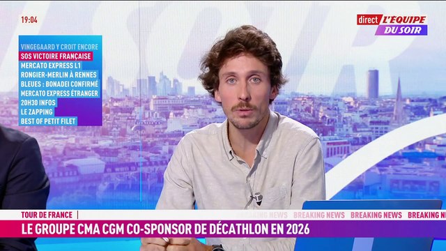Le groupe CMA CGM va devenir le co-sponsor de l'équipe Decathlon en 2026 - Cyclisme - Tour de France