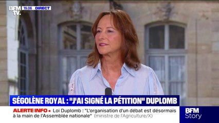 Loi Duplomb: "Ils sont en train de détruire la petite agriculture", lance Ségolène Royal