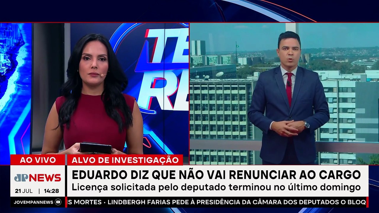 Eduardo Bolsonaro diz que não irá renunciar ao...