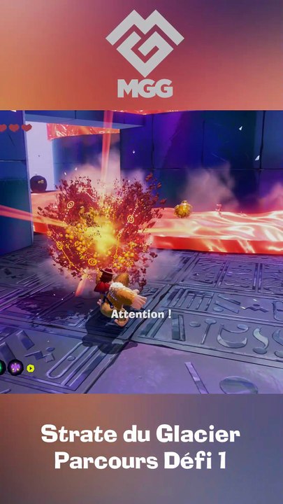 Rotations en Fusion Donkey Kong Bananza : Parcours Défi 1 Strate du Glacier