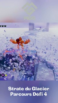 Pièges sous la Poudreuse Donkey Kong Bananza : Parcours Défi 4 Strate du Glacier