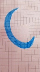 Luna azzurra disegno
