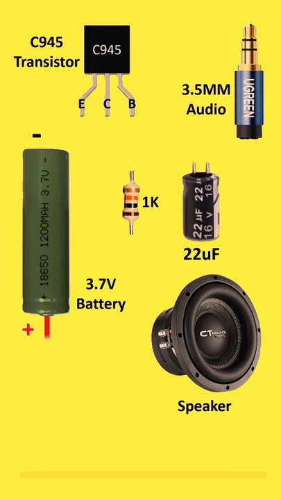 Simple Amplifier Circuit diagram #diy​ #amplifier​ #diycircuit​   #schematics​ #cinematic​ #electronicproject