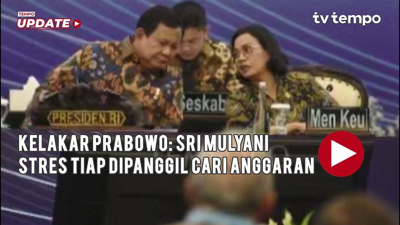 Kelakar Prabowo: Sri Mulyani Stres Tiap Dipanggil Cari Anggaran