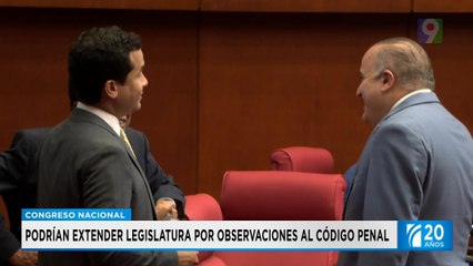 Extenderán legislatura por observaciones al Código Penal | Primera Emisión SIN