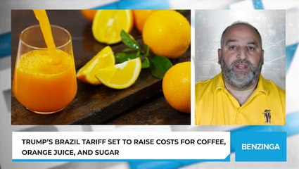 Trump’s Brazil Tariff Set To Raise Costs For Coffee, Orange Juice, And Sugar