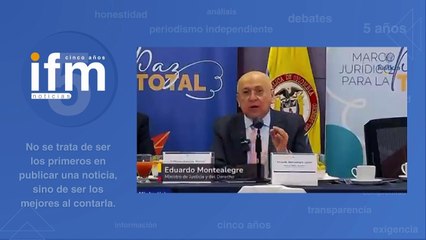 MinJusticia Eduardo Montealegre, explicó los beneficios que otorgaría el proyecto de 'Paz Total’