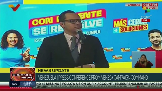 Venezuela | Ven25+ Campaign Command closes ahead of July 27th elections