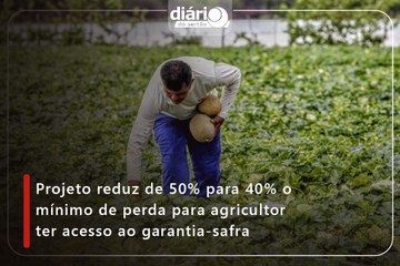 Projeto reduz de 50% para 40% o mínimo de perda para agricultor ter acesso ao garantia-safra