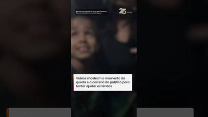 Arquibancada desaba antes de show em rodeio e deixa dezenas de feridos no interior de SP #shorts
