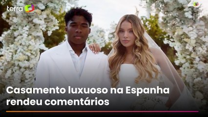 Endrick e Gabriely Miranda mostram casamento luxuoso na Espanha