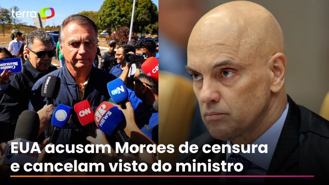 Governo dos EUA revoga visto de Moraes e após medidas contra Bolsonaro