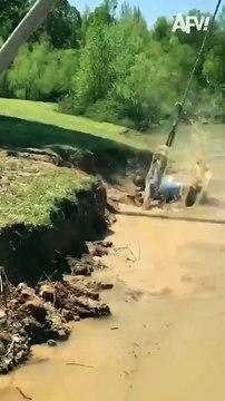 Rope Swings Never Fail to Disappoint!! 😂🌊#funny #afv #fall #fail