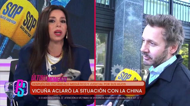 Benjamín Vicuña habló del permiso para que sus hijos viajen con la China Suárez