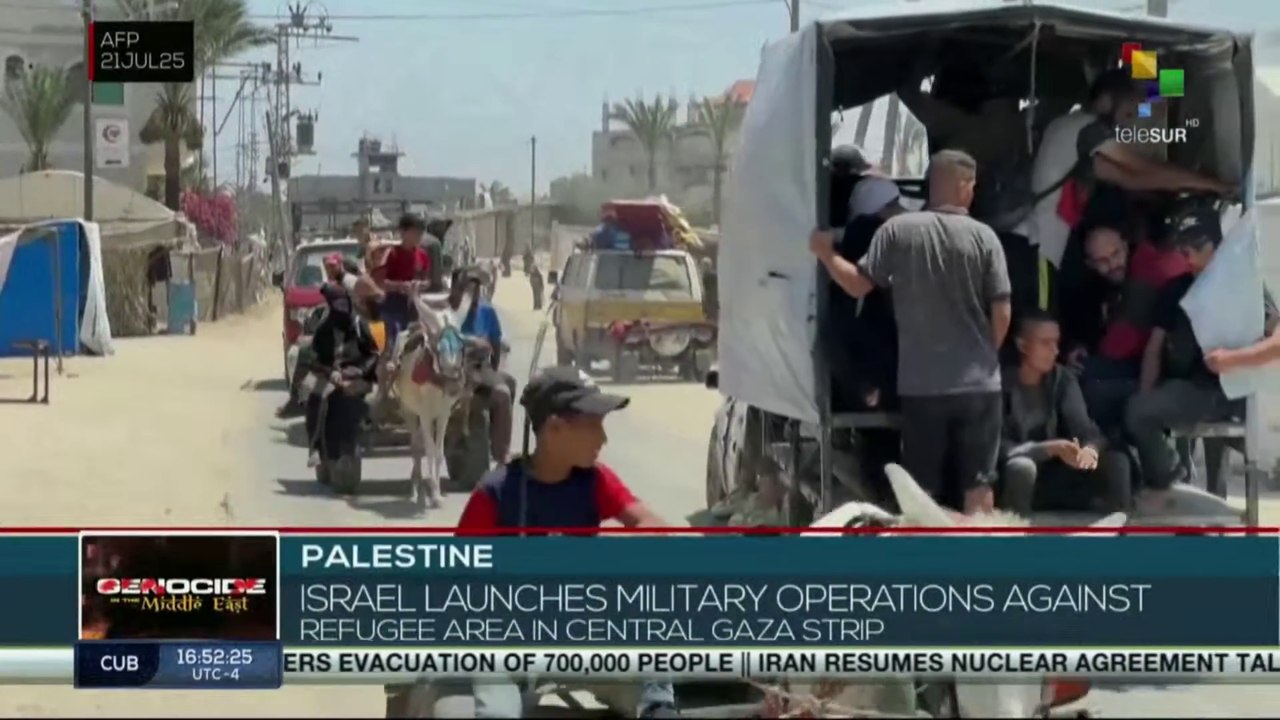 Palestine | Israel launches military operations  against refugee area in central Gaza Strip